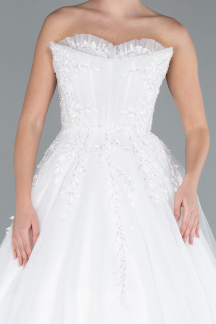 Robes de Mariage Longue Blanc ABG121