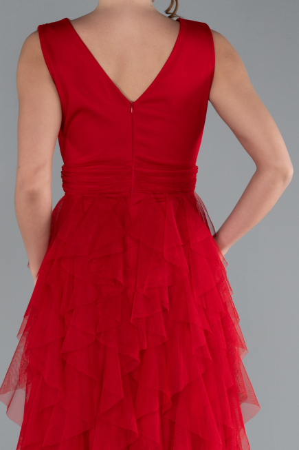 Robe de Soirée Longue Rouge ABU4723