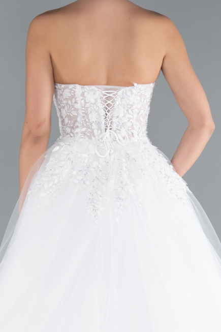 Robes de Mariage Longue Blanc ABG121