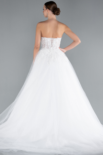 Robes de Mariage Longue Blanc ABG121