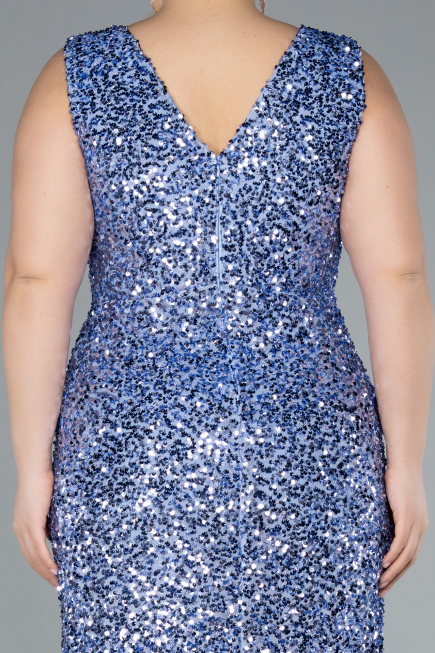 Robe de Soirée Grande Taille Longue Indigo ABU4673