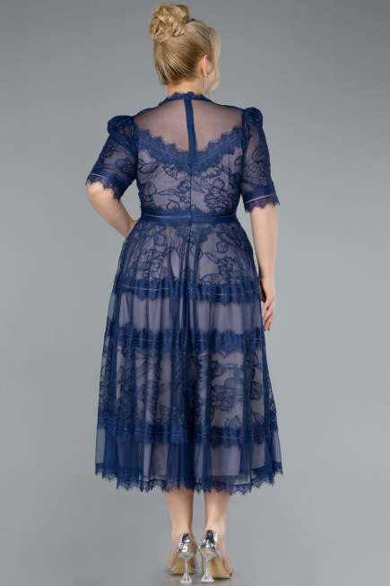 Robe De Soirée Grande Taille Dantelle Midi Parlement ABK1396