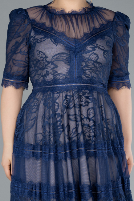 Robe De Soirée Grande Taille Dantelle Midi Parlement ABK1396