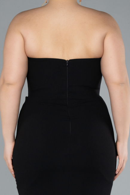 Robe De Mariée Grande Taille Longue Noir ABU4688