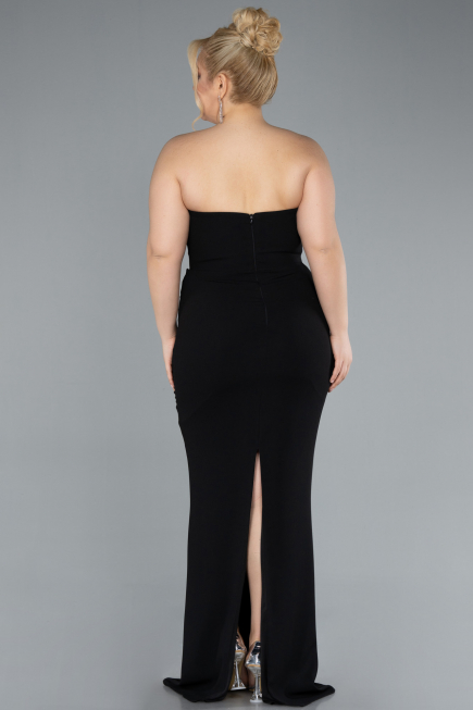 Robe De Mariée Grande Taille Longue Noir ABU4688