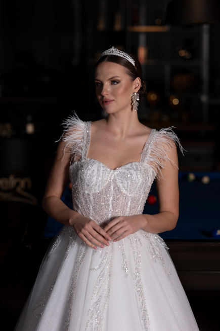 Robes de Mariage Longue Blanc ABG110