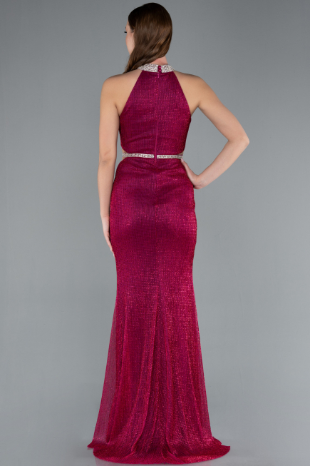 Robe Queue de Poisson Longue Fushia ABU4766