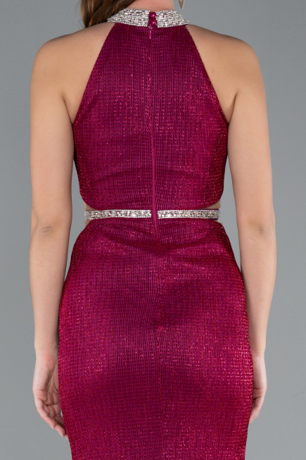 Robe Queue de Poisson Longue Fushia ABU4766