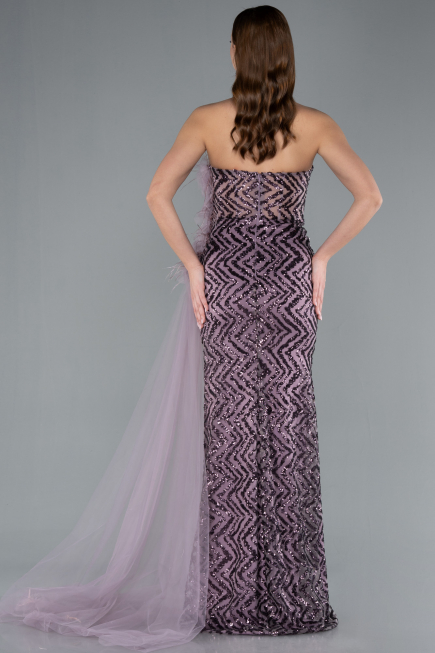 Robe de Soirée Longue Lavande ABU4772