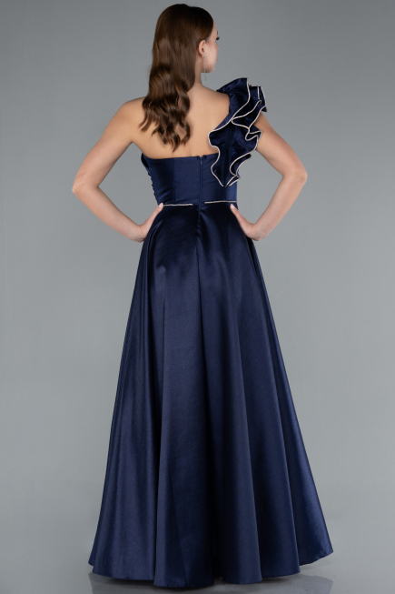 Robe de Soirée Longue Bleu Marine ABU4782