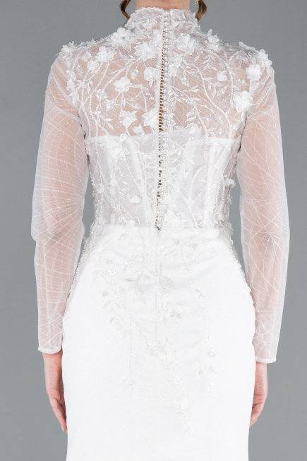 Robes de Mariage Longue Blanc ABG115