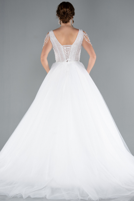 Robes de Mariage Longue Blanc ABG090