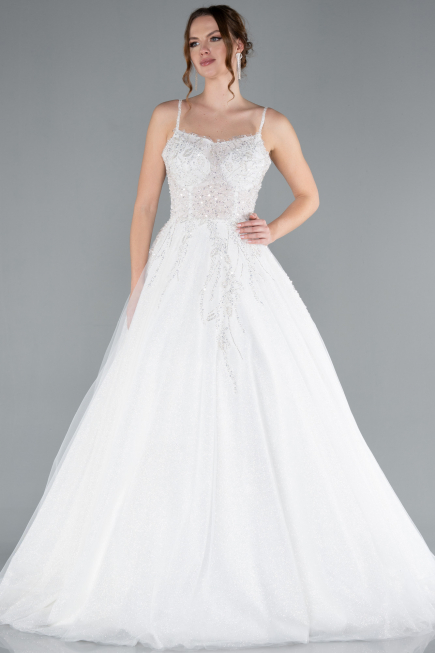 Robes de Mariage Longue Blanc ABG106