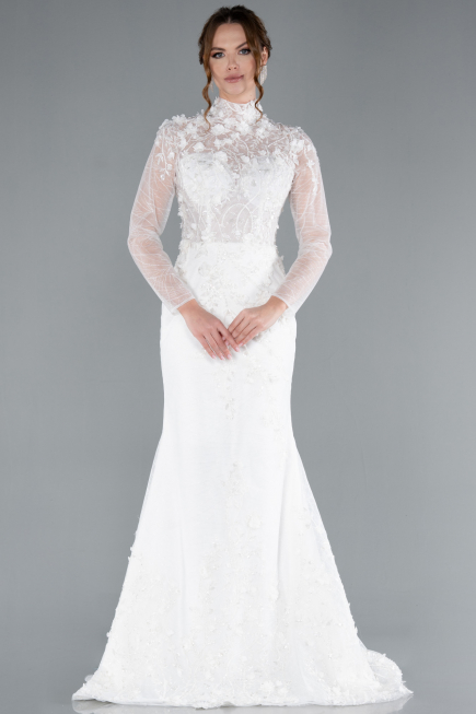 Robes de Mariage Longue Blanc ABG115