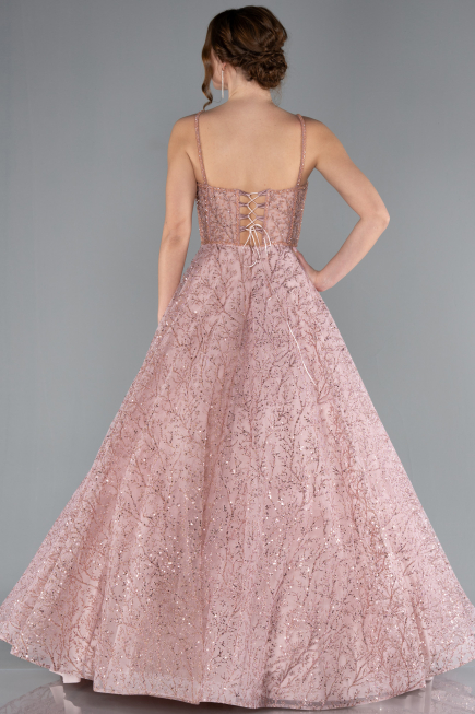 Robe De Soirée Longue Poudre ABU3839