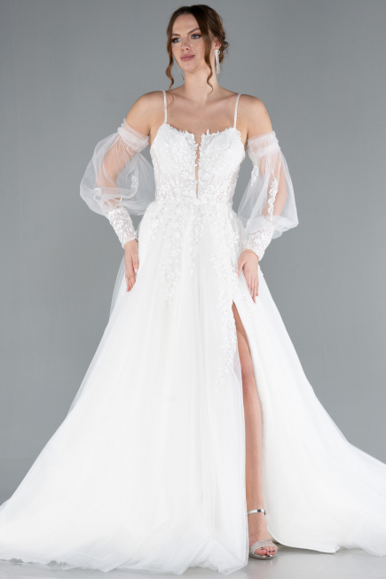 Robes de Mariage Longue Blanc ABG114