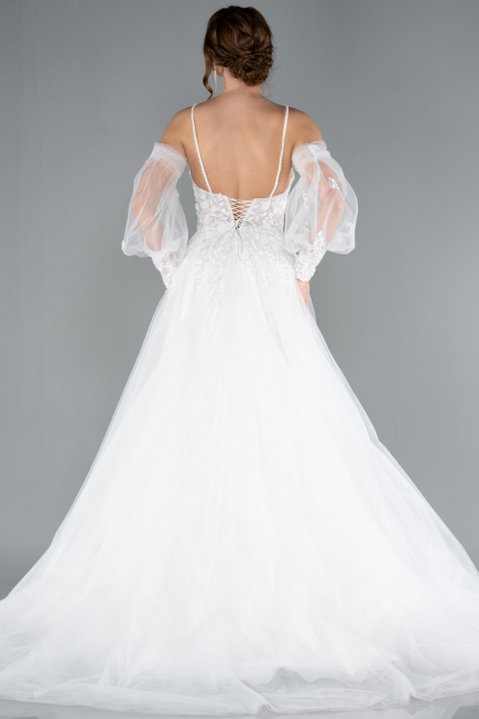 Robes de Mariage Longue Blanc ABG114