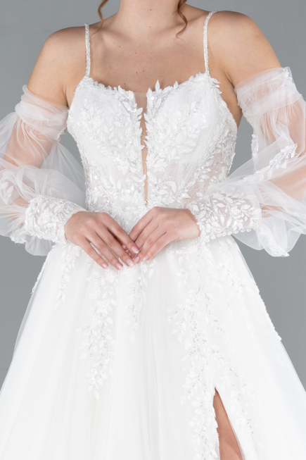 Robes de Mariage Longue Blanc ABG114