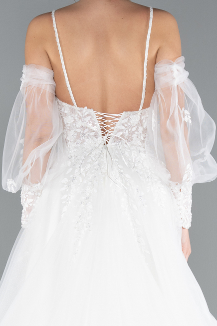 Robes de Mariage Longue Blanc ABG114