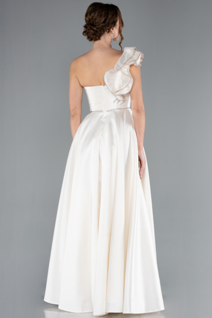 Robe de Soirée Longue Blanc ABU4782