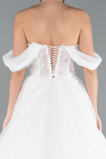 Robes de Mariage Longue Blanc ABG088