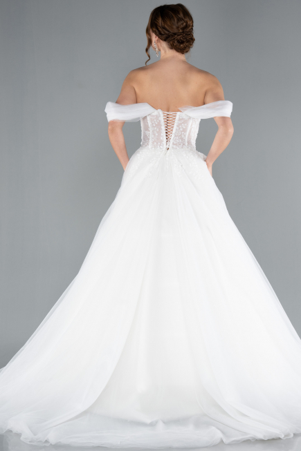 Robes de Mariage Longue Blanc ABG088