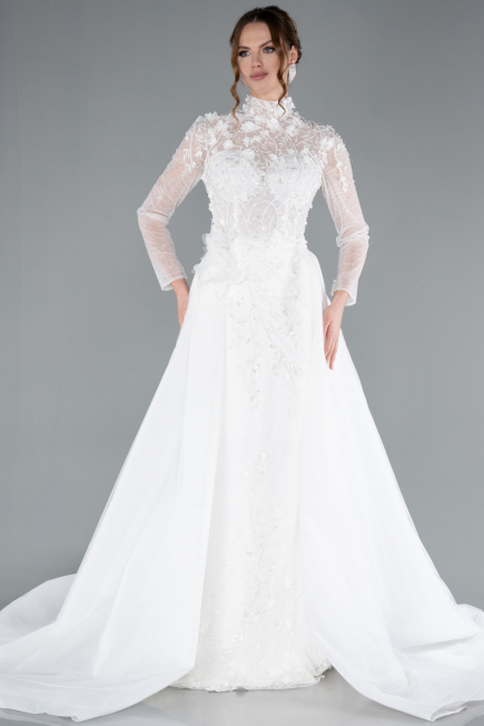 Robes de Mariage Longue Blanc ABG115