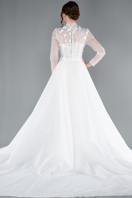 Robes de Mariage Longue Blanc ABG115
