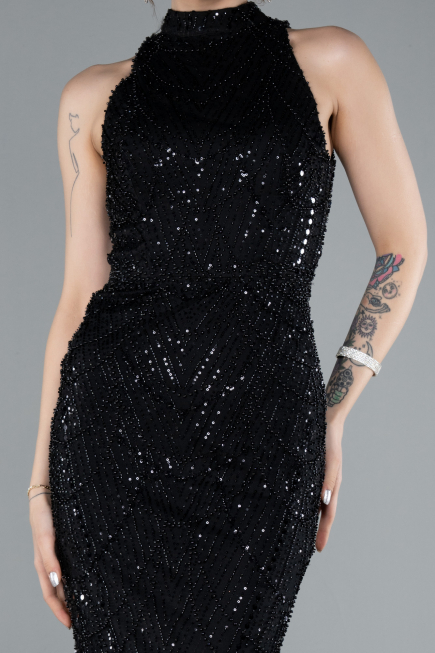 Robe de Soirée Longue Noir ABU4791