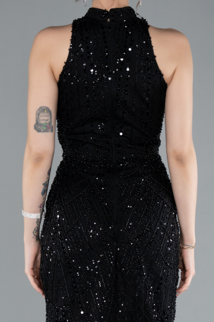 Robe de Soirée Longue Noir ABU4791
