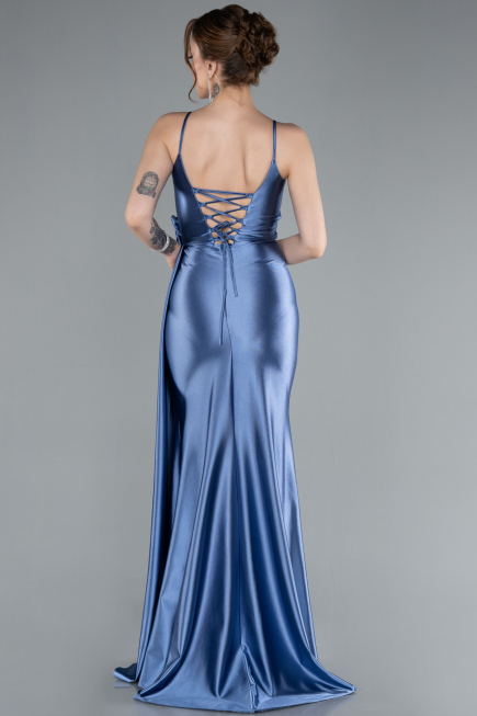 Robe de Soirée Longue Indigo ABU4814