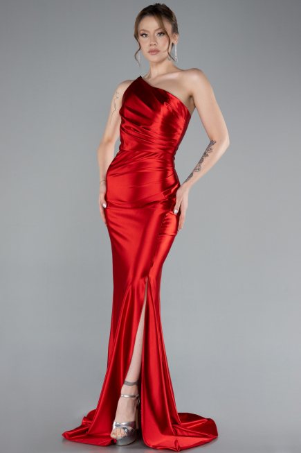 Robe Queue de Poisson Longue Rouge ABU4817