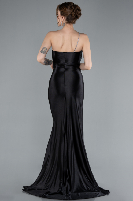 Robe Queue de Poisson Longue Noir ABU4817