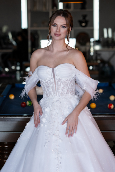 Robes de Mariage Longue Blanc ABG101