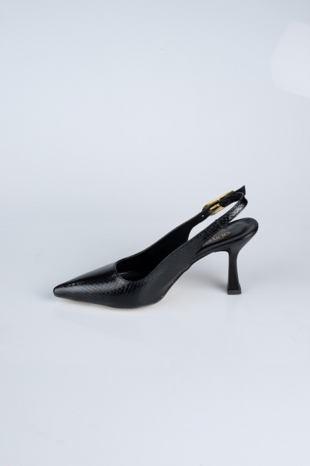 Chaussure de soirée A motifs Noir ABD1130