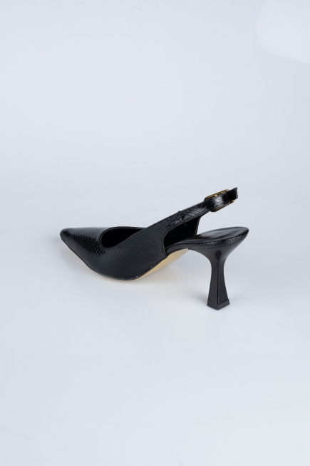 Chaussure de soirée A motifs Noir ABD1130