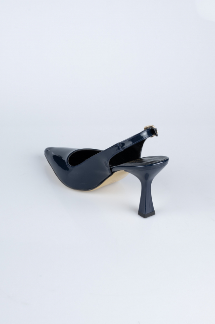 Chaussure de soirée Cuir Verni Bleu Marine ABR1130