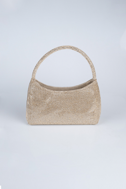 Sac de Soirée Luxe Pierreux Or V915