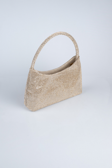 Sac de Soirée Luxe Pierreux Or V915
