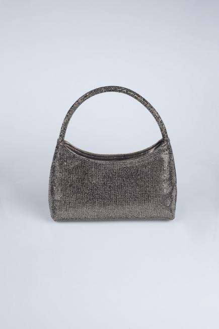 Sac de Soirée Luxe Pierreux Platine V915