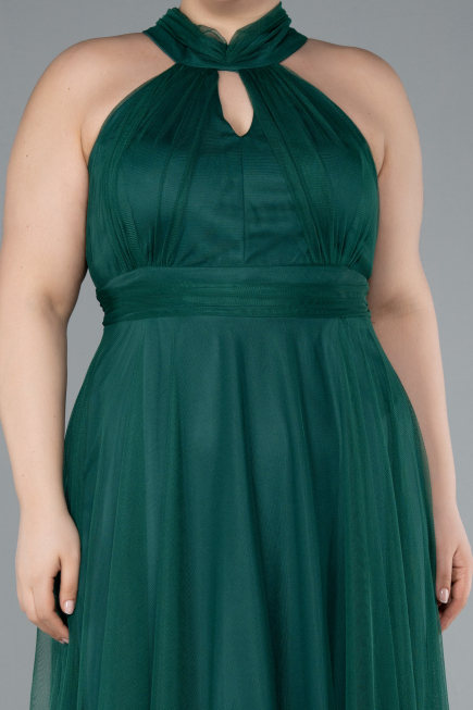 Robe de Soirée Grande Taille Longue Émeraude ABU3253