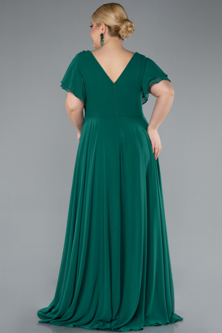 Robe de Soirée Grande Taille Longue Émeraude ABU1562