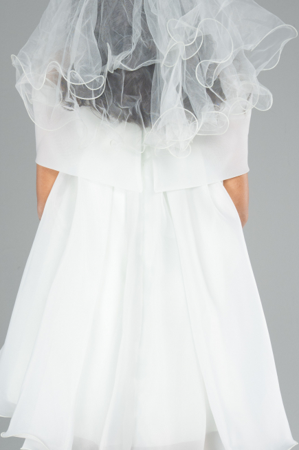 Robe de Soirée Enfants Courte Menthe ABK2295