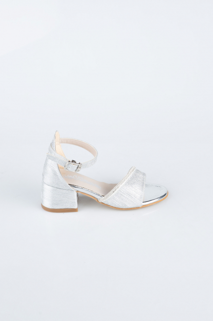 Chaussure D’enfant Coupe Au Laser Argent SE786
