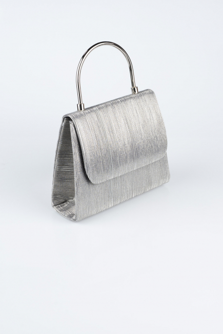Sac de Soirée Coupe Au Laser Platine SH842