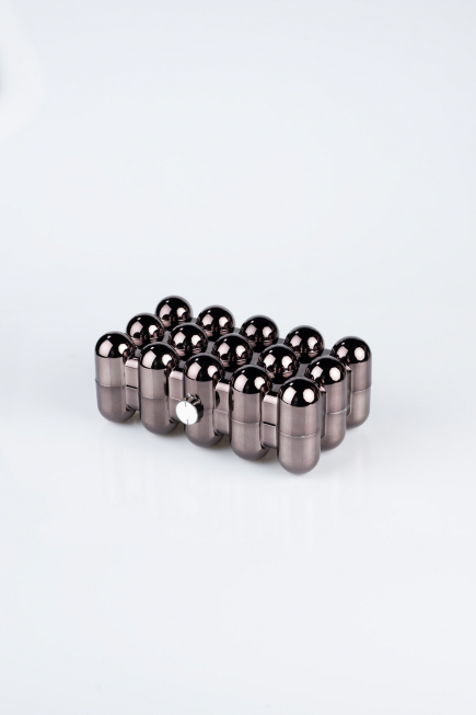 Sac de Soirée Métal Platine SH843