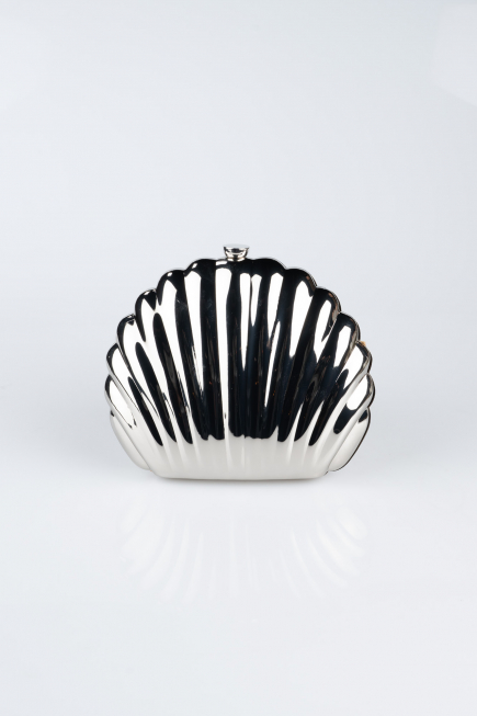 Sac de Soirée Luxe Métal Argent SH848