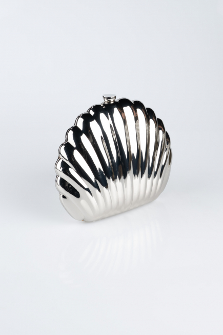 Sac de Soirée Luxe Métal Argent SH848
