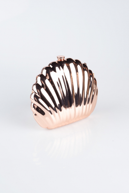 Sac de Soirée Luxe Métal Rose SH848