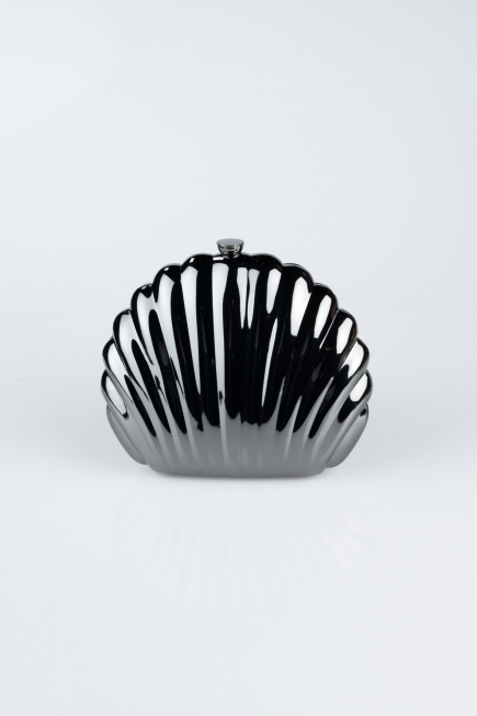 Sac de Soirée Luxe Métal Noir SH848